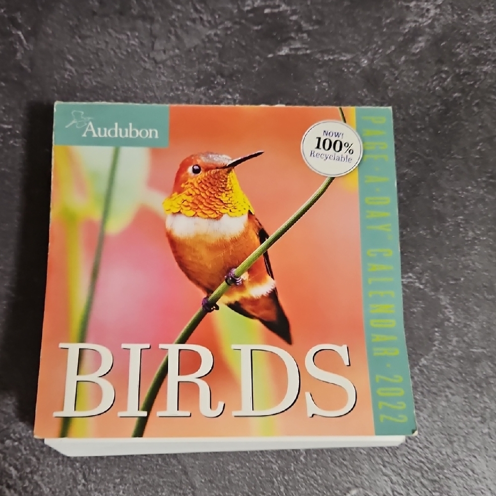 Audubon Birds Page-A-Day Calendar‎ 2022 Srapebook, Junk Journal